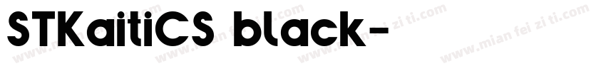 STKaitiCS black字体转换